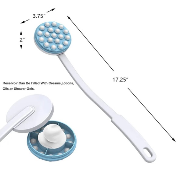 Walgreens Body Wash & Lotion Applicator Set 2 Handles 1 Applicator 1 Bath Sponge - Picture 4 of 5